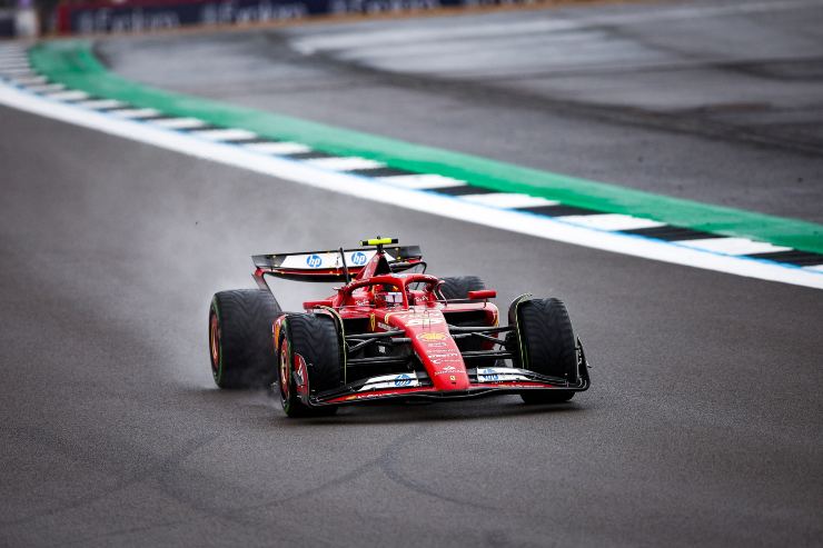 Una Ferrari in pista
