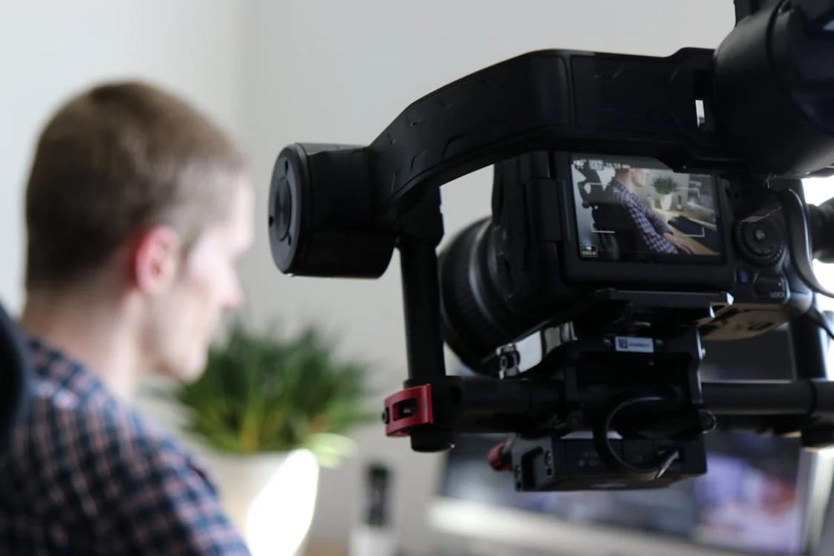 telecamera tv in azione