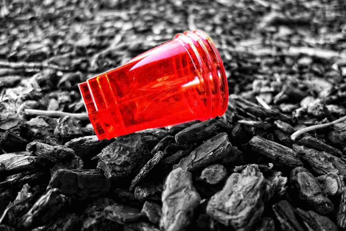 bicchiere di plastica