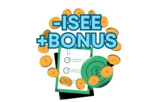 grafica con scritte -isee + bonus